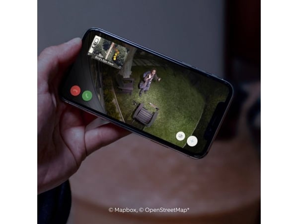 Ring Spotlight Cam Pro Battery - Nettverksovervåkingskamera - utendørs - værbestandig - farge (Dag og natt) - 1080p - lyd - trådløs - Wi-Fi