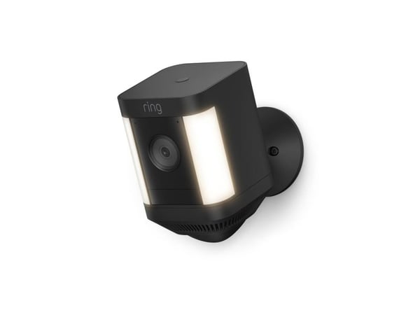 Ring Spotlight Cam Plus Battery - Nettverksovervåkingskamera - utendørs - værbestandig - farge (Dag og natt) - 1080p - lyd - trådløs - Wi-Fi