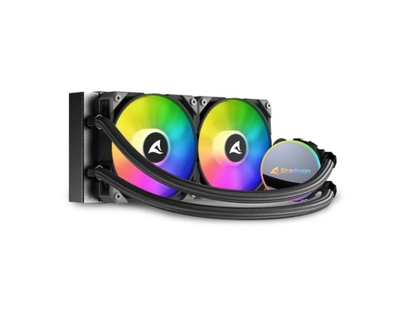 Sharkoon Water Cooling S70 RGB 2 tuuletinta 240mm musta