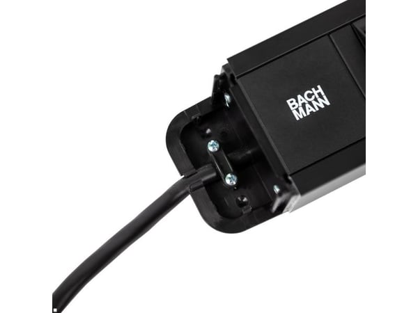 Bachmann PRIMO 2 ALU pistorasia, 3-suuntainen, musta, 2.0m, 1x USB A+C laturi
