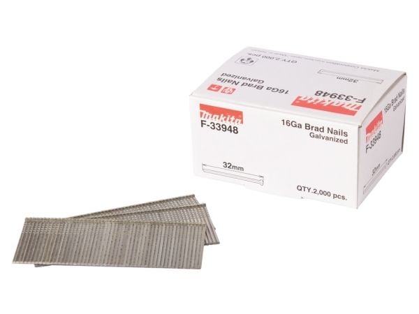 Makita - Brad nails - 2000 deler - 2.8 mm - lengde: 32 mm - for Makita DBN600, GF600SE