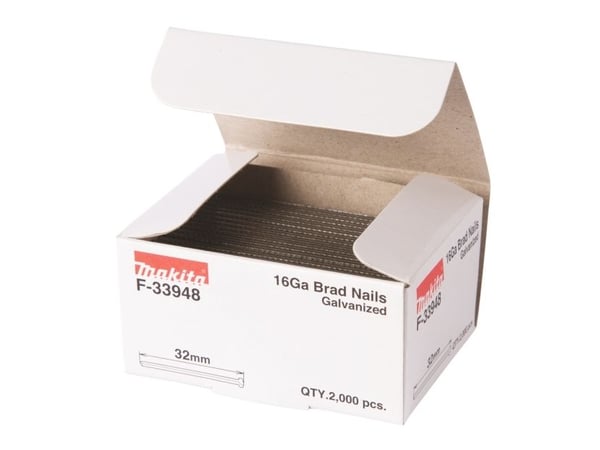 Makita - Brad nails - 2000 deler - 2.8 mm - lengde: 32 mm - for Makita DBN600, GF600SE