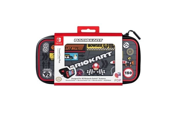PDP 500-224-ADS, Hardplast, Nintendo, Flerfarget, Nintendo Switch, Nintendo Switch Lite, Nintendo Switch OLED, Ripebestandig, Glidelås