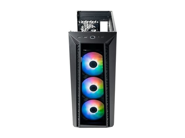 Cooler Master MasterBox 520 - Mid tower - ATX - sidepanel med vindu (herdet glass) - ingen strømforsyning (ATX) - svart - USB/lyd