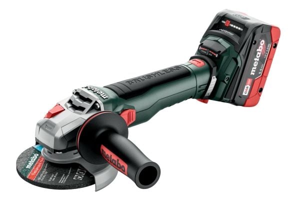 Metabo WB 18 LT BL, 10000 rpm, 12,5 cm, akku, 11 At, 1,8 kg, Harjaton moottori