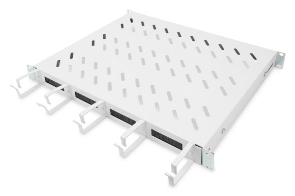 Digitus DN-97680 - Rack-hylle - fast - lysegrå, RAL 7035 - 1U - 19"