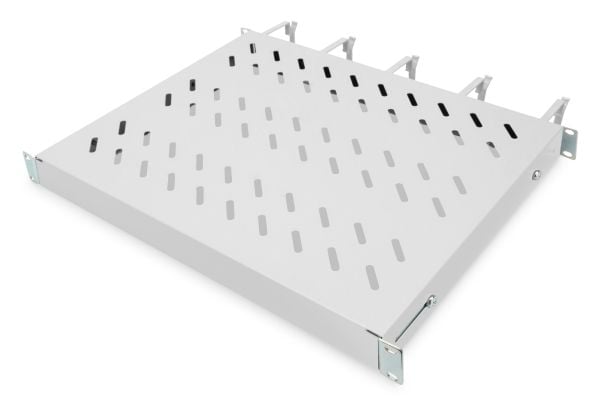 Digitus DN-97680 - Rack-hylle - fast - lysegrå, RAL 7035 - 1U - 19"