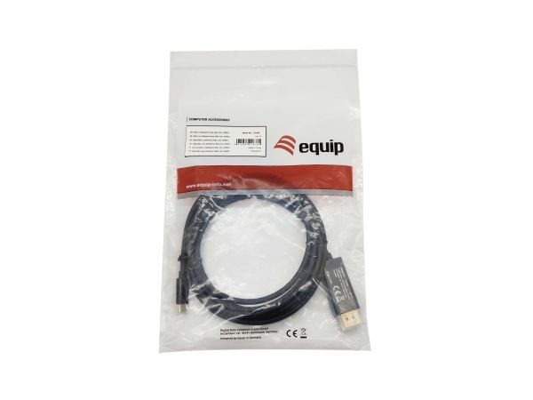 Varustus 133428, 3 m, USB Type-C, DisplayPort, Hanstik, Hanstik, Lige