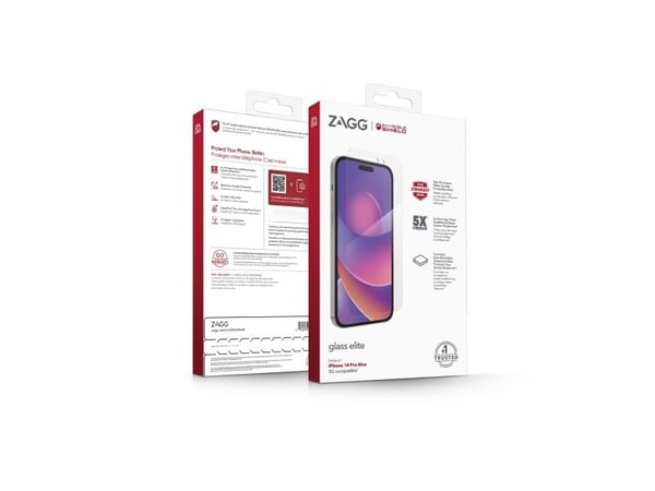 ZAGG InvisibleShield Glass Elite - Skjermbeskyttelse for mobiltelefon - glass - blank - for Apple iPhone 14 Pro Max