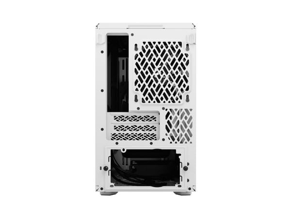 Fractal Design Meshify 2 Nano - Mini-ITX-tårn (herdet glass) - ingen strømforsyning (ATX) - hvit - USB/lyd