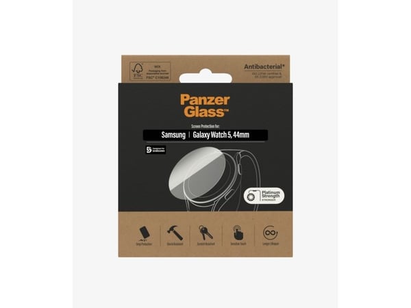 PanzerGlass - Skjermbeskyttelse for smart armbåndsur - glass - for Samsung Galaxy Watch5 (44 mm)