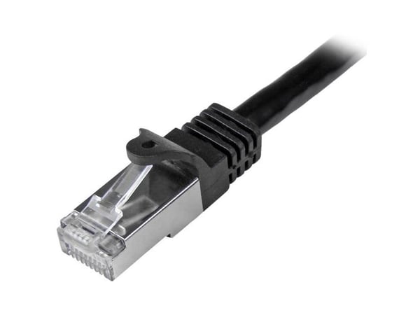 Startech 3m CAT6 Ethernet Cable, 10 Gigabit Shielded Snagless RJ45 100W PoE Patch Cord, CAT 6 10GbE SFTP Network Cable w/Strain Relief, Black, Wiri...