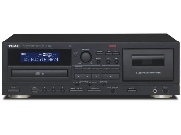 TEAC AD-850-SE/B, 5 kg, Svart, Personlig CD-spiller