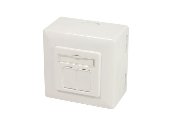 LogiLink NP0126, RJ-45, STP, 6a, Metallisk, Vit, SO/IEC 11801, TIA/EIA 568C.2, 80 mm
