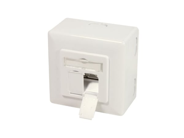 LogiLink NP0124, 2 x RJ-45, STP, 6a, Metallinen, Valkoinen, ISO/IEC 11801 TIA/EIA 568C.2, 6 A