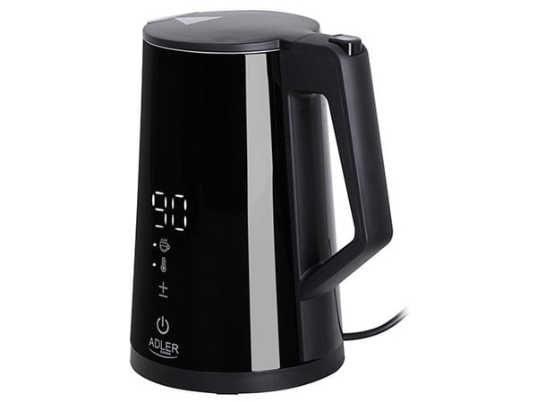 Adler AD 1345, 1,7 l, 1850 W, Sort, Vannivåindikator, Funksjon til å holde varmen