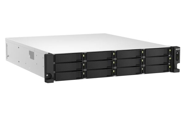 QNAP TS-h1887XU-RP, NAS, Teline ( 2U ), Intel Xeon E, E-2334, Musta, Valkoinen