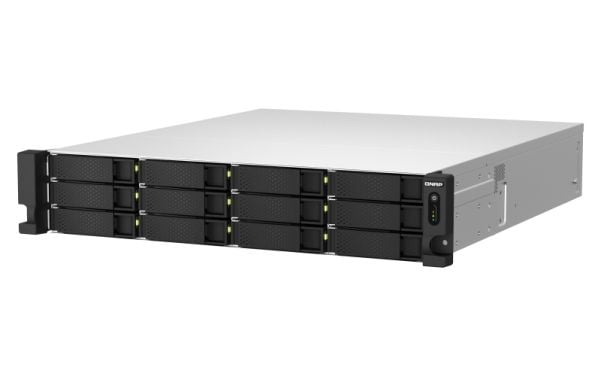QNAP TS-h1887XU-RP, NAS, Teline ( 2U ), Intel Xeon E, E-2334, Musta, Valkoinen
