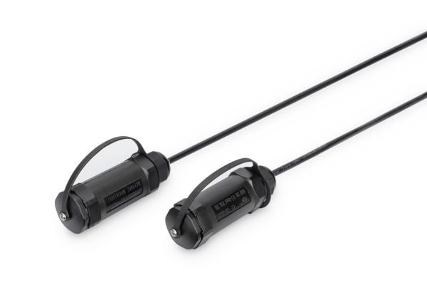 DIGITUS HDMI AOC pansret M/M IP68 4K 10m sort