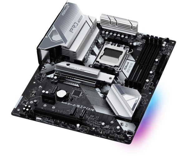ASRock B650 Pro RS - Hovedkort - ATX - Socket AM5 - AMD B650 Chipset - USB-C 3.2 Gen 2x2, USB-C 3.2 Gen2, USB 3.2 Gen 2, USB 3.2 Gen 1 - 2.5 Gigabi...
