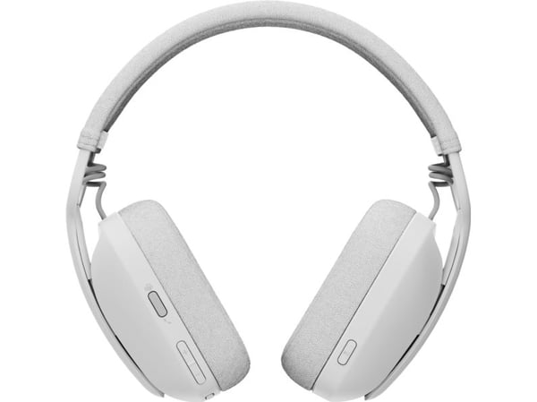 Logitech Zone Vibe Wireless - Hodesett - full størrelse - Bluetooth - trådløs - USB-C via Bluetooth-adapter - elfenbenshvit - Certified for Microso...