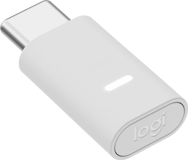 Logitech Zone Vibe Wireless - Hodesett - full størrelse - Bluetooth - trådløs - USB-C via Bluetooth-adapter - elfenbenshvit - Certified for Microso...
