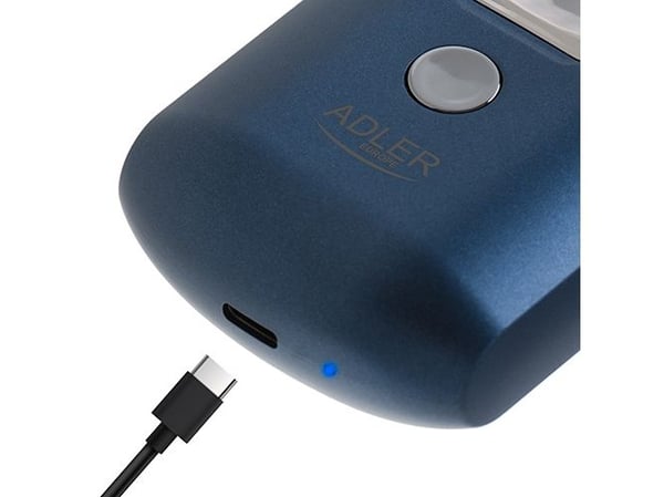 Adler AD 2937, Roterende hode, Blå, Batteri, Lithium-Ion (Li-Ion), 250 mAh, Innebygd batteri