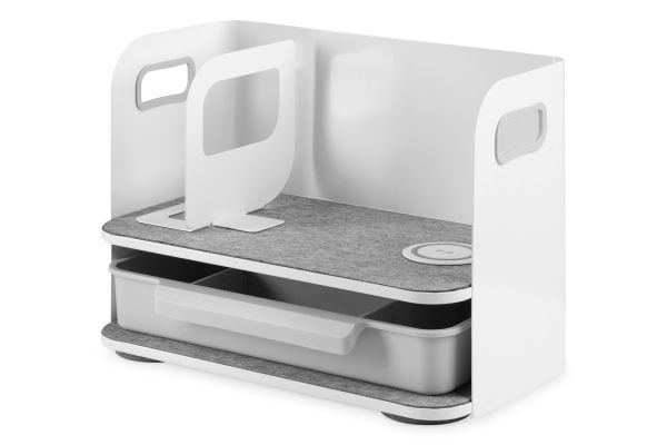DIGITUS organizer med QI lader 22x40x29cm hvit