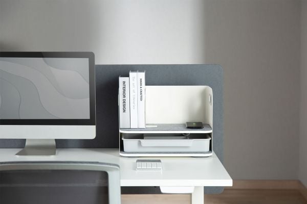 DIGITUS organizer med QI lader 22x40x29cm hvit