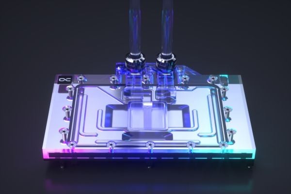 Alphacool GPX-N, Vannblokk + Bakplate, Akryl, Aluminium, Kopper, Sort, 3-Pin JST, 1/4", CE, FC, RoHS