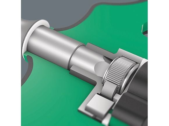 Wera 05057474001, 9 stykker, Sort, Grønn, Stål, Sort, Grønn, 1/4", 452 g, 15,5 cm