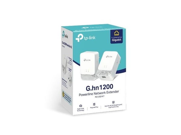 TP-Link PG1200 KIT, 607 Mbit/s, Gigabit Ethernet, 10,100,1000 Mbit/s, HomePlug AV2, 300 m, Hvit