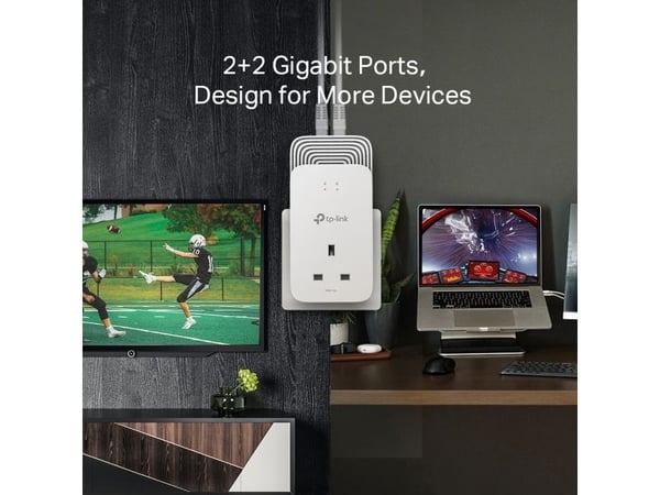 TP-Link PG2400P KIT, 1428 Mbit/s, Type E / F, Gigabit Ethernet, 10,100,1000 Mbit/s, G.hn, 300 m