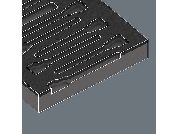 Wera 05150113001, Støpselsett, 3/8", Metrisk, 4,5,6,7,8,10 mm, TX15, TX20, TX25, TX27, TX30, TX40, 392 mm