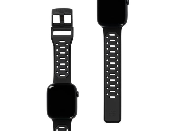 Urban Armor Gear 194002114032, Band, Smartklokke, Svart, Apple, Watch Series 8, SE2, Ultra, 7, 6, 5, 4, 3, 2, 1, SE, Silikon