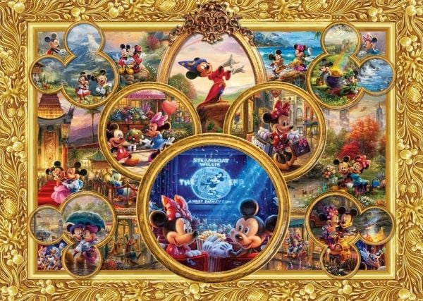 Schmidt Spiele Thomas Kinkade Studios: Disney Dreams Collections -Mickey & Minnie, 2000 kpl, Sarjakuvat, 12 vuosi/vuosia