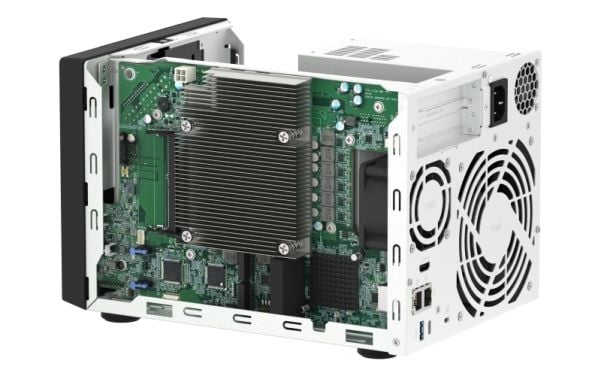 QNAP TVS-H474 - NAS-server - 4 brønner - SATA 6Gb/s - RAID JBOD, 0, 1, 5, 6, 10, TM, RAID TP - RAM 8 GB - Gigabit Ethernet / 2.5 Gigabit Ethernet -...