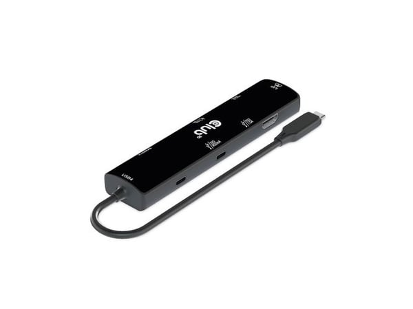Club 3D 6-in-1 Hub - Dokkingstasjon - for skrivebord, bærbar - USB4 - HDMI - 1GbE