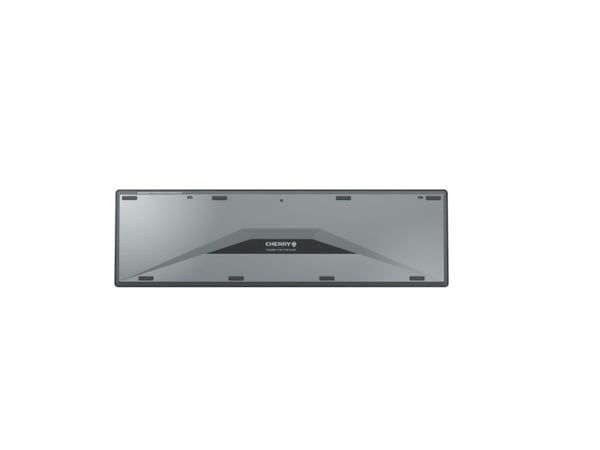 CHERRY KW 9100 SLIM - Tangentbord - trådlös - 2.4 GHz, Bluetooth 4.0 - belgisk - tangentbrytare: CHERRY SX - svart, silver