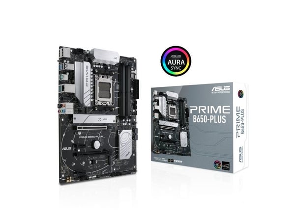 ASUS Prime B650-Plus-CSM - Hovedkort - ATX - Socket AM5 - AMD B650 Chipset - USB-C 3.2 Gen2, USB 3.2 Gen 2, USB 3.2 Gen 1, USB-C 3.2 Gen 1 - 2.5 Gi...