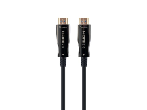 Cablexpert - HDMI-kabel med Ethernet - HDMI hann til HDMI hann - 10 m - Active Optical Cable (AOC), støtter 21:9 kinosideforhold, 4K60Hz UHD-støtte