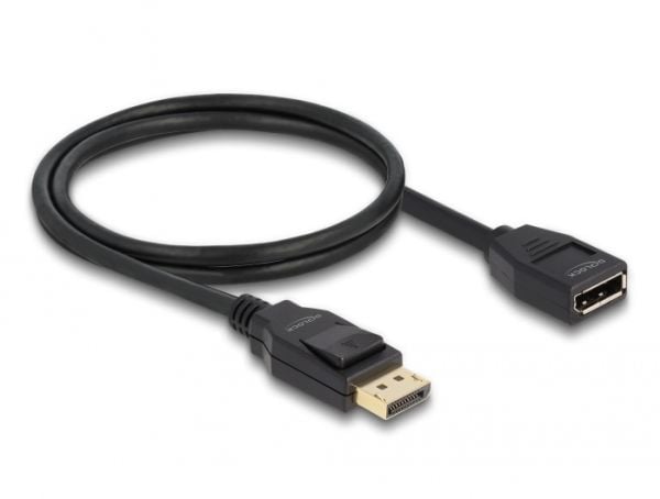 Delock - DisplayPort-forlengelseskabel - DisplayPort (hann) til DisplayPort (hunn) - DisplayPort 1.2 - 1 m - støtte for 4K 60 Hz (3840 x 2160) - svart