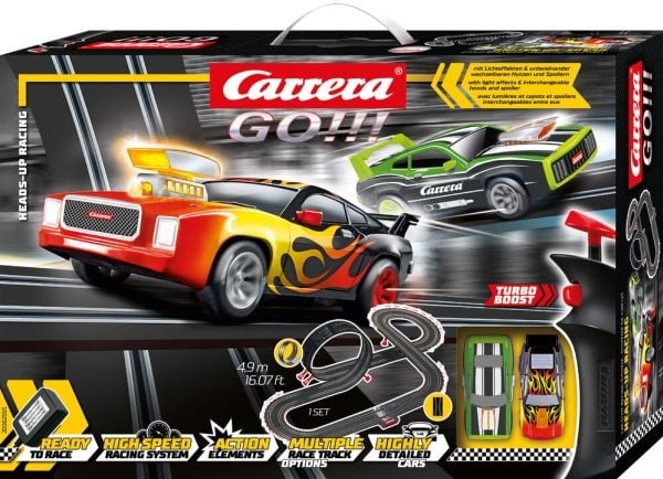 Carrera GO!!! Heads-Up Racing, Kilpa-ajoneuvo ja ratasetti, 6 vuosi/vuosia, Monivärinen