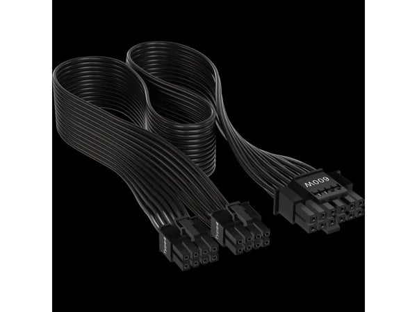 Corsair CP-8920284, 12VHPWR, Suora, Suora, Musta, 1 kpl