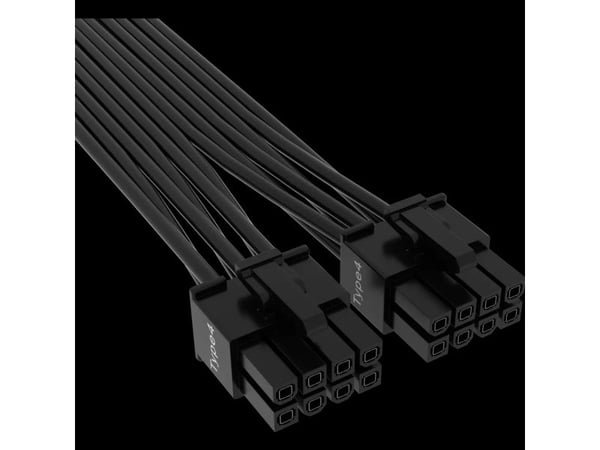 Corsair CP-8920284, 12VHPWR, Suora, Suora, Musta, 1 kpl