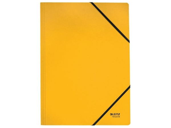 Elastisk mappe Leitz Recycle A4 papp gul - (10 stk.)