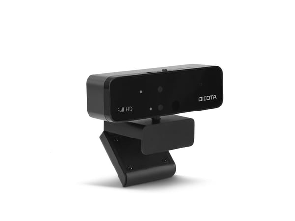DICOTA Webcam PRO Face Recognition - Nettkamera - farge - 1920 x 1080 - 1080p - lyd - USB 2.0
