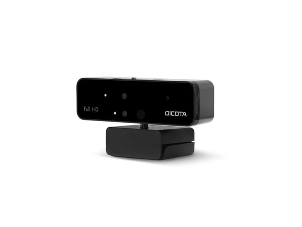 DICOTA Webcam PRO Face Recognition - Nettkamera - farge - 1920 x 1080 - 1080p - lyd - USB 2.0