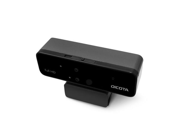 DICOTA Webcam PRO Face Recognition - Nettkamera - farge - 1920 x 1080 - 1080p - lyd - USB 2.0