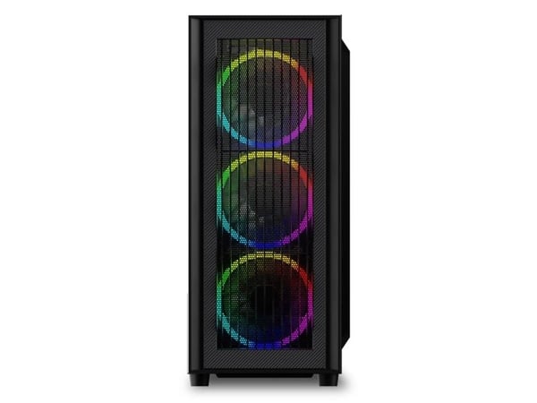 Sharkoon RGB Wave - Tower - ATX - sidepanel med vindu (herdet glass) - ingen strømforsyning - USB/lyd
